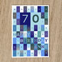 Personalised 70th Birthday Card Age And Name, thumbnail 7 of 10