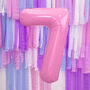 Pink Any Age Foil Number Birthday Balloon, thumbnail 5 of 10
