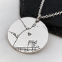 Custom Street Map Recycled Silver Necklace, thumbnail 7 of 12