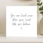 You Are Loved Mental Health Support Card, thumbnail 8 of 8