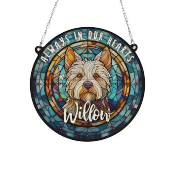 West Highland Terrier Memorial Suncatcher, 5 of 6