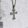 Crucifix Necklace Man, Handmade 316 L Stainless Steel, thumbnail 1 of 4