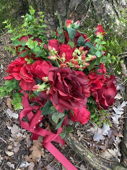The Ruby Red Rose Bridal Bouquet, 2 of 12