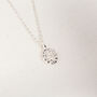 Small Hammered Cubic Zirconia Star Pendant, thumbnail 4 of 5