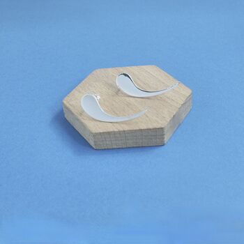 Sterling Silver Flare Studs, 3 of 4