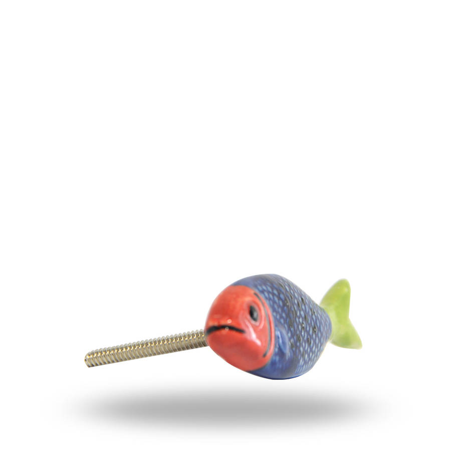ceramic fish knob by trincaferro