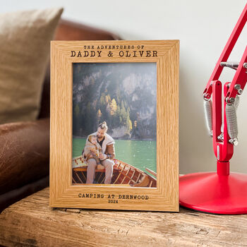 Personalised Daddy And Me Adventure Photo Frame Gift, 4 of 9