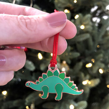 Dinosaur Christmas Tree Decoration, 4 of 4