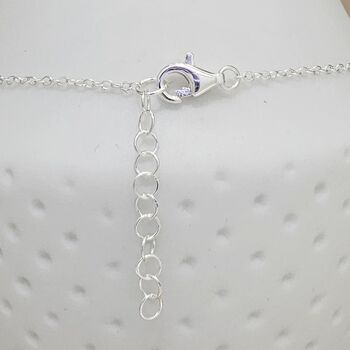 Sterling Silver Bead And Disc Anklet, 3 of 4