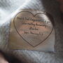 Silver Wedding Anniversary Personalised Throw, thumbnail 2 of 11