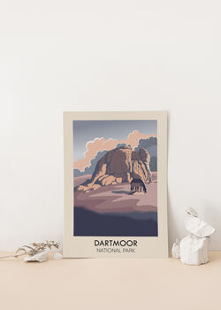 Dartmoor National Park Travel Poster Art Print, 2 of 8