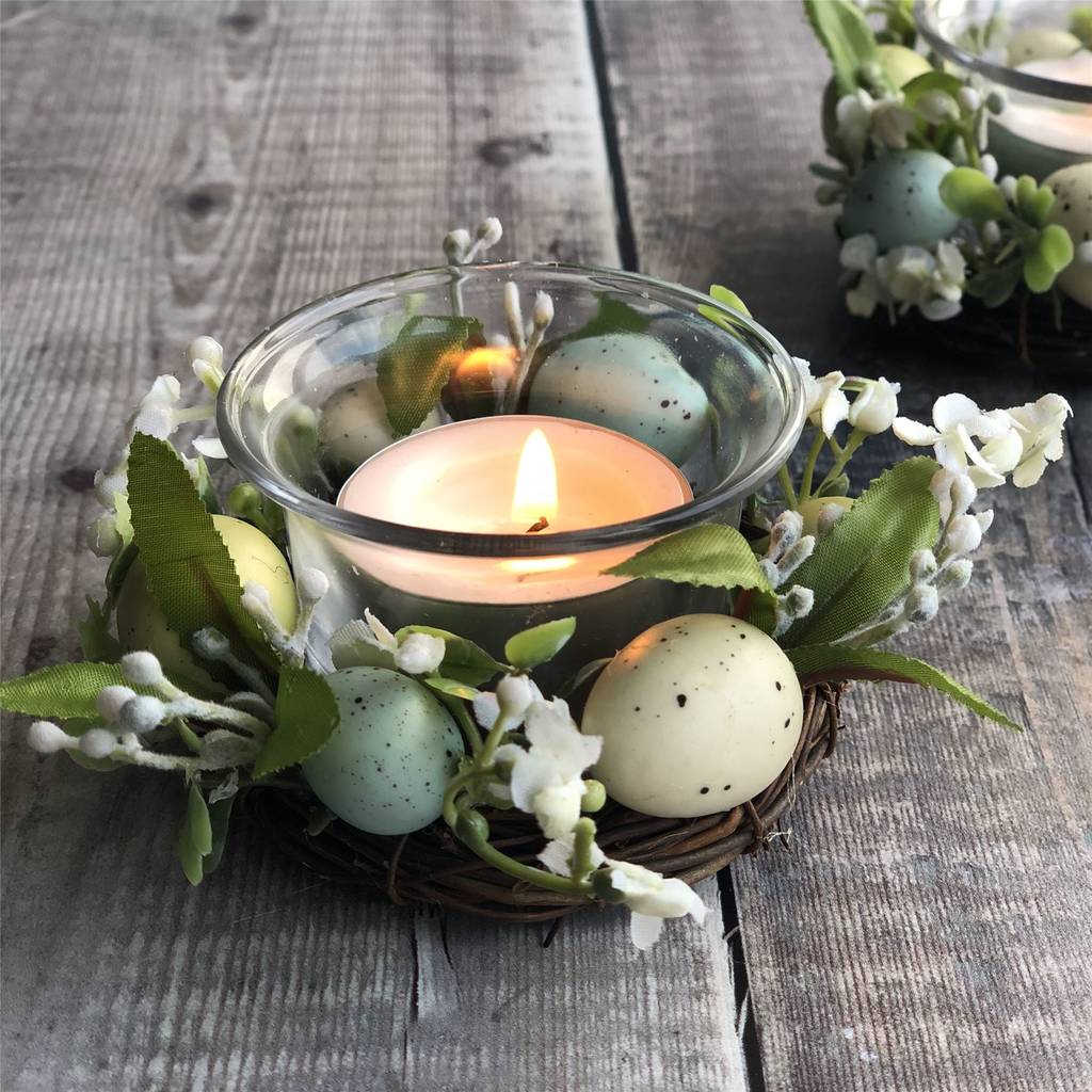 set of easter tea light holders by the chicken and the egg ...