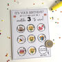Match Three To Win Birthday Scratchcard, thumbnail 1 of 3