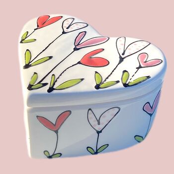 Personalised Ceramic Heart Box, 11 of 12