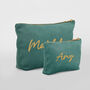 Personalised Velvet Makeup Bag, thumbnail 6 of 6