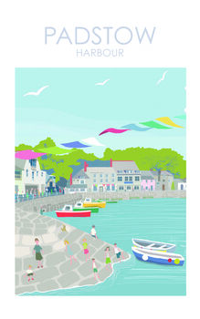 Padstow Travel Print Cornwall, 5 of 6