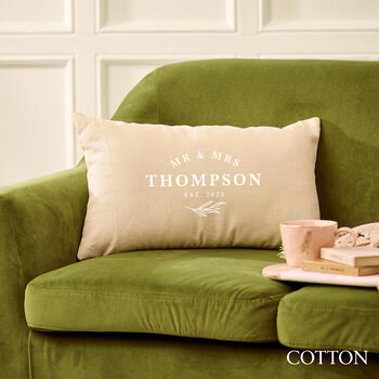 Personalised Housewarming Linen Cushion, 2 of 6