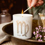 Virgo Zodiac Birth Flower Personalised Candle Gift, thumbnail 2 of 12