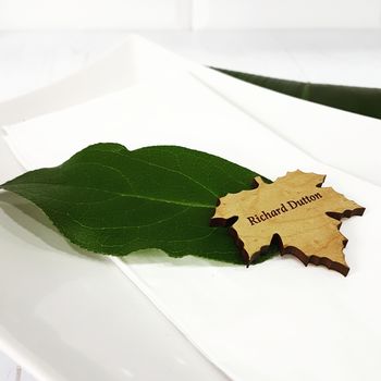 Autumn Fall Leaf Wedding Place Names, 2 of 2