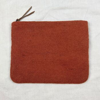 Fair Trade Eco Zip Felt Document Pouch Laptop Sleeve, 8 of 10