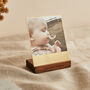 Personalised Brass And Wood Desk Photo Block, thumbnail 3 of 4
