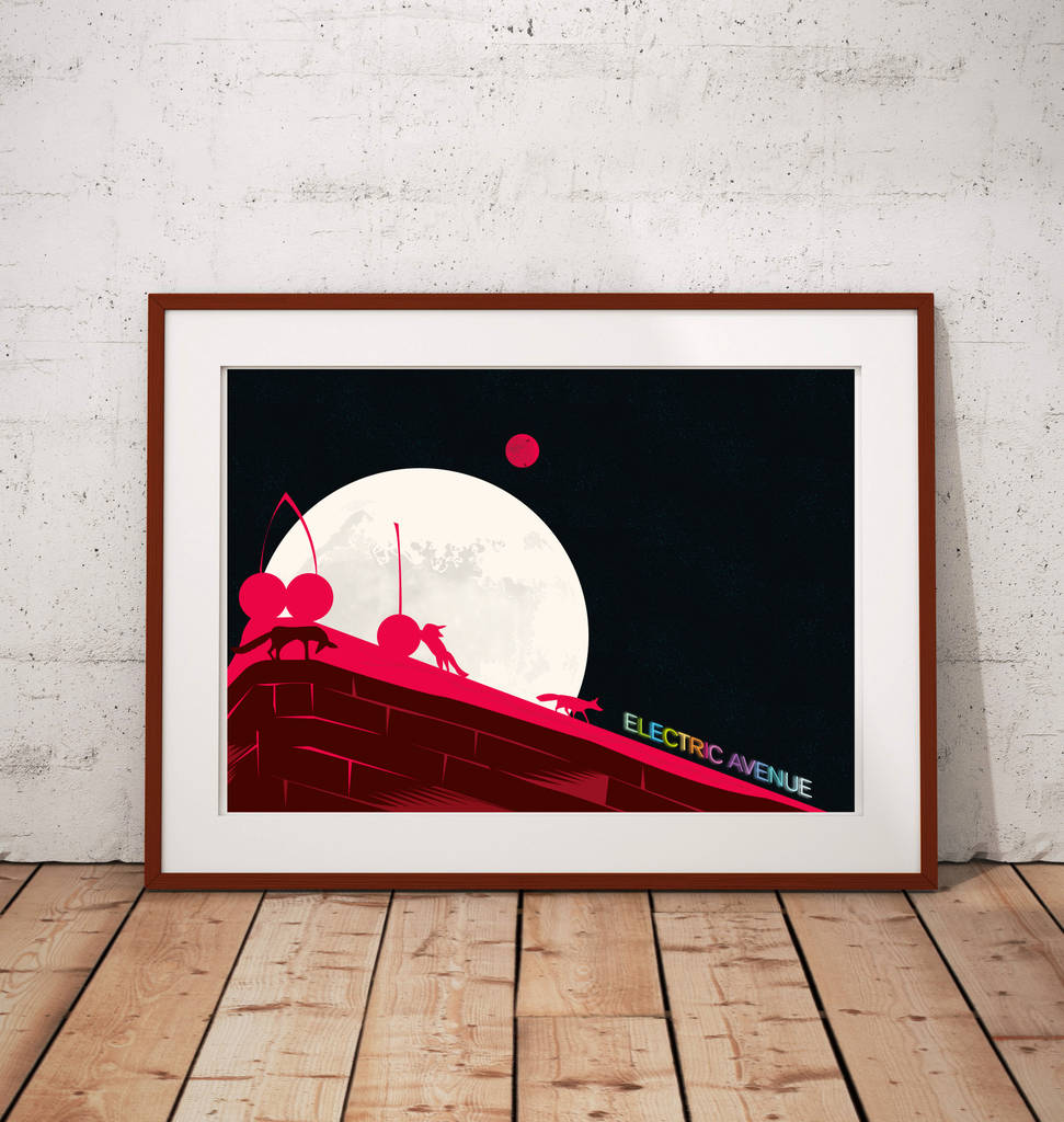 London Art Print Featuring Electric Avenue Brixton, 1 of 4
