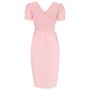 Lilian Dress In Blossom Pink Vintage 1940s Style, thumbnail 2 of 3