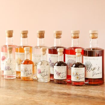 Personalised 10cl Birth Flower Gin, Vodka, Or Whisky, 3 of 9