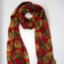 Lions And Tigers And Bears Oh My! Print Fine Wool Scarf, thumbnail 4 of 5