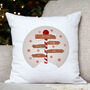 Persoanlised Snow Sign Cushion, thumbnail 4 of 4