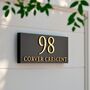 Personalised House Sign With Raised Gold Lettering, thumbnail 1 of 10