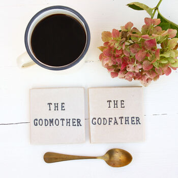The Godfather/Godmother Ceramic Coaster, 2 of 10