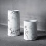 Set Of Two Marble Wax LED Pillar Candles, thumbnail 2 of 2