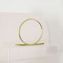 Handmade Brass Hair Slide Circle, thumbnail 3 of 6