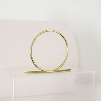 Handmade Brass Hair Slide Circle, 3 of 6