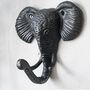 Cast Iron Elephant Head Hook, thumbnail 2 of 3