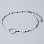 Sterling Silver Simple Circle Charm Bracelet, thumbnail 1 of 6