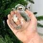 Personalised Lion Glass Bauble, thumbnail 1 of 2