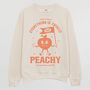 Everything Is Peachy Women’s Graphic Sweatshirt, thumbnail 3 of 3