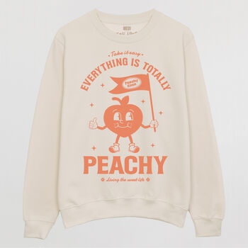 Everything Is Peachy Women’s Graphic Sweatshirt, 3 of 3
