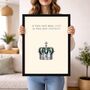 Queen Quote Print With ‘Real Life Or Fantasy’ Lyrics, thumbnail 2 of 6