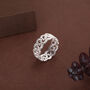 Sterling Silver Lace Filigree Band Ring, thumbnail 3 of 12