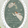 Elegant Oval Porcelain Angel Christmas Decoration, thumbnail 3 of 5
