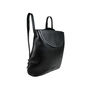 Two Way Black Leather Backpack And Shoulder Bag, thumbnail 1 of 12