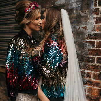1989 Rainbow Sparkly Sequin Jacket, 8 of 10