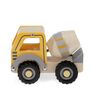 Yellow Wooden Push Along Cement Mixer Toy, thumbnail 3 of 7