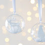 Personalised Arctic Animals Snow Bauble, thumbnail 1 of 6