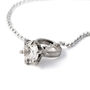 Swarovski Diamond Ring Solitaire Necklace, thumbnail 2 of 3