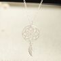 Dream Catcher Sterling Silver Necklace On Gift Card, thumbnail 3 of 9