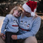 Personalised Family Twinning Snowman Jumper, thumbnail 1 of 4